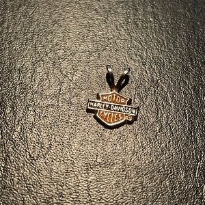 Harley Davidson gold bar and shield charm